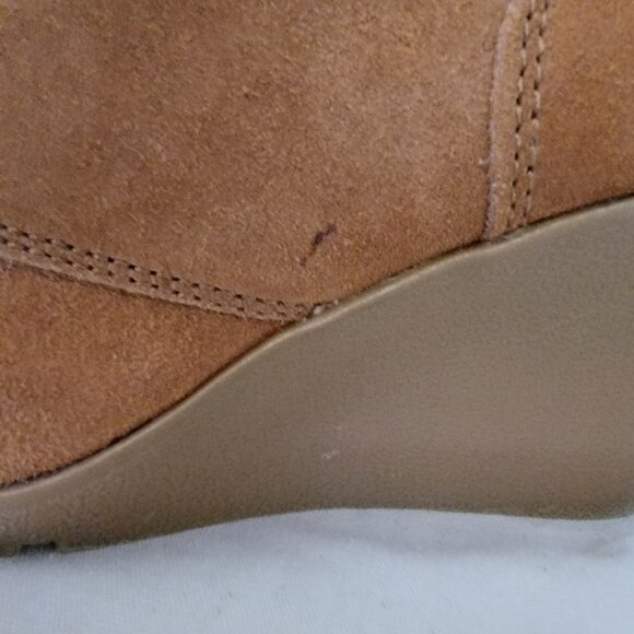 Merona Suede Wedge Heels Size 9 Chestnut *NWT* - Picture 12 of 16